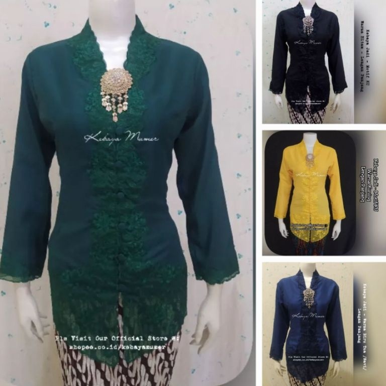 KODE Q94L Kebaya Encim Bordir Kebaya Encim Modern Kebaya Encim Murah Kebaya Bordir KU Kebaya Hitam