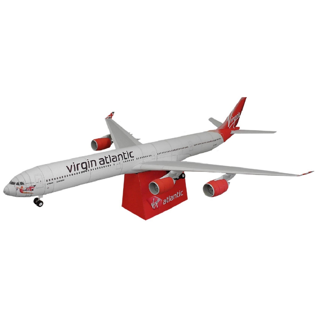 Virgin Atlantic Airbus A340-600 Paper Craft