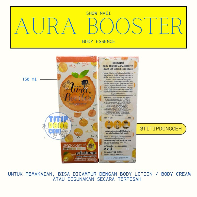 SNOW NAIL AURA BOOSTER BODY ESSENCE ORIGINAL