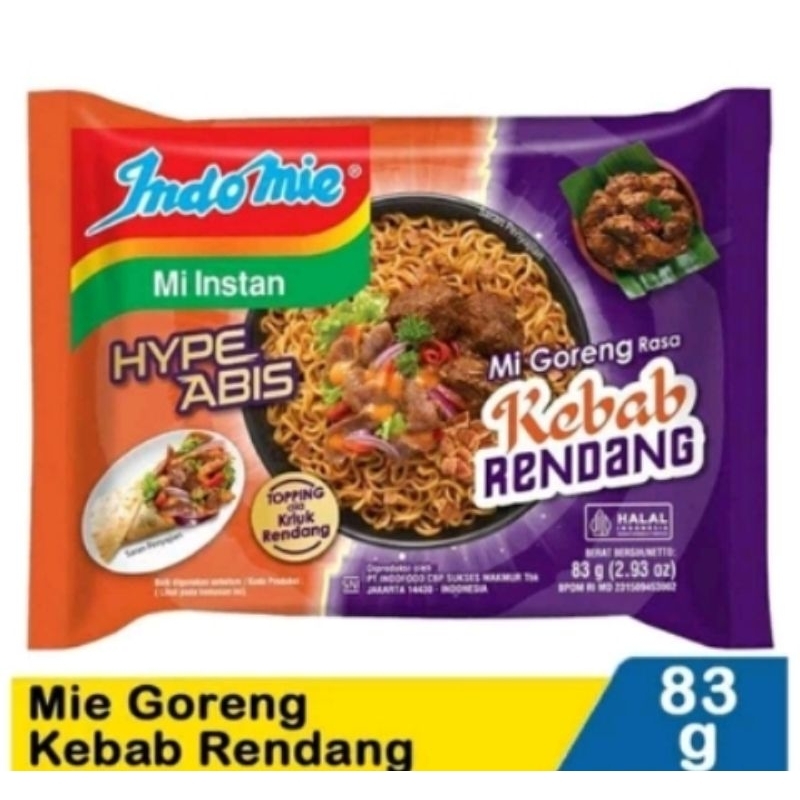 

Indomie Kebab Rendang Hype Habis 83g 5bks