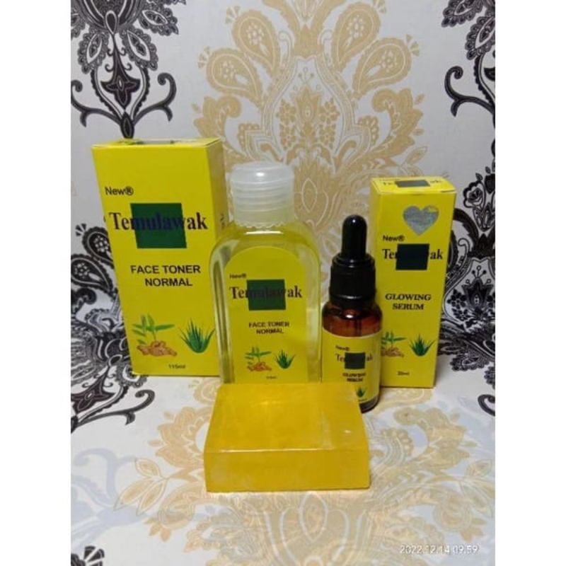 paket cream toner dan serum temulawak new