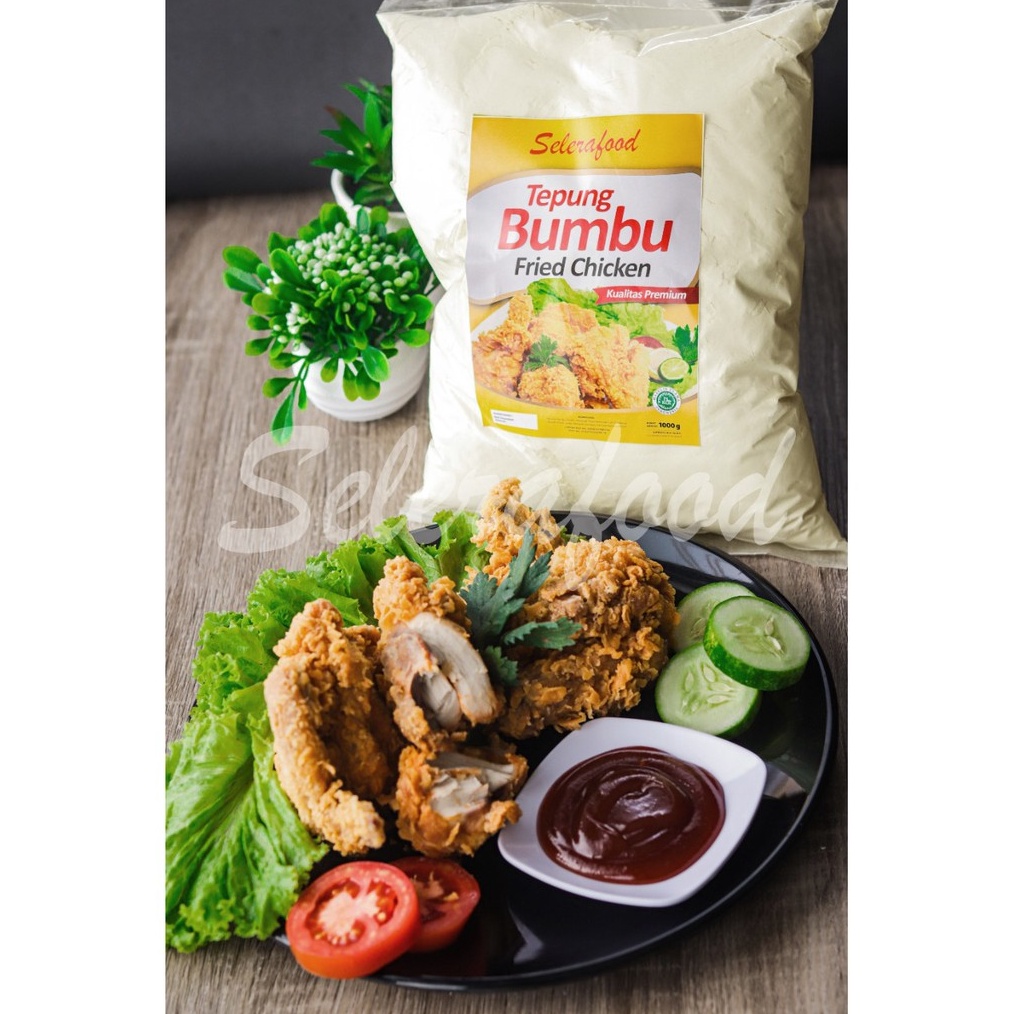 

Termurah Tepung Bumbu Fried Chicken Premium Berat 1Kg merk Selerafood