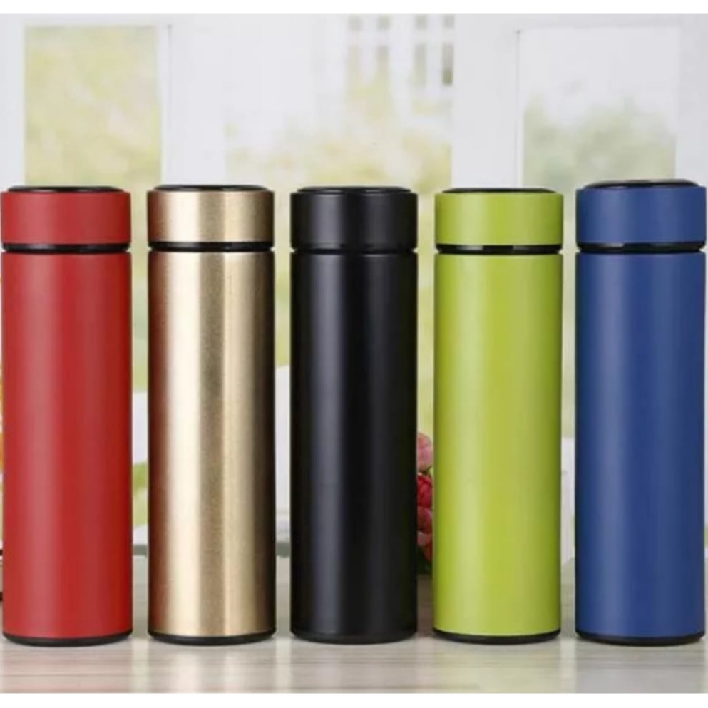 Termos Air Panas 500ml Polos Stainless Tahan 24 Jam-Smart Tumbler Thermos Air Panas Mini Stenlis