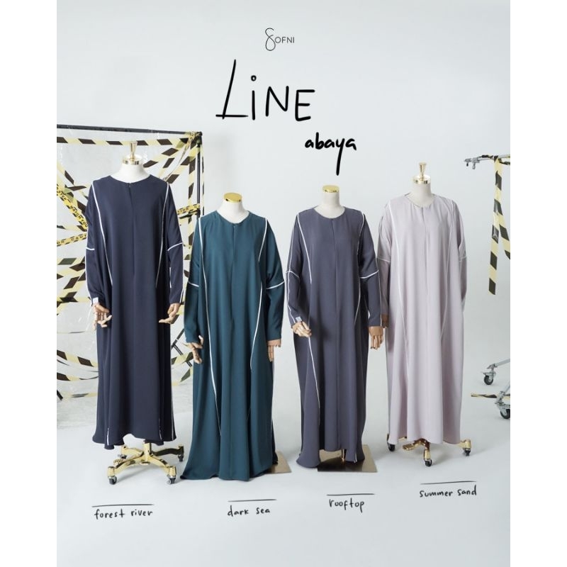 [NWT] Line abaya sofni edisi reject Marsala Dark sea Rust dust Seneca