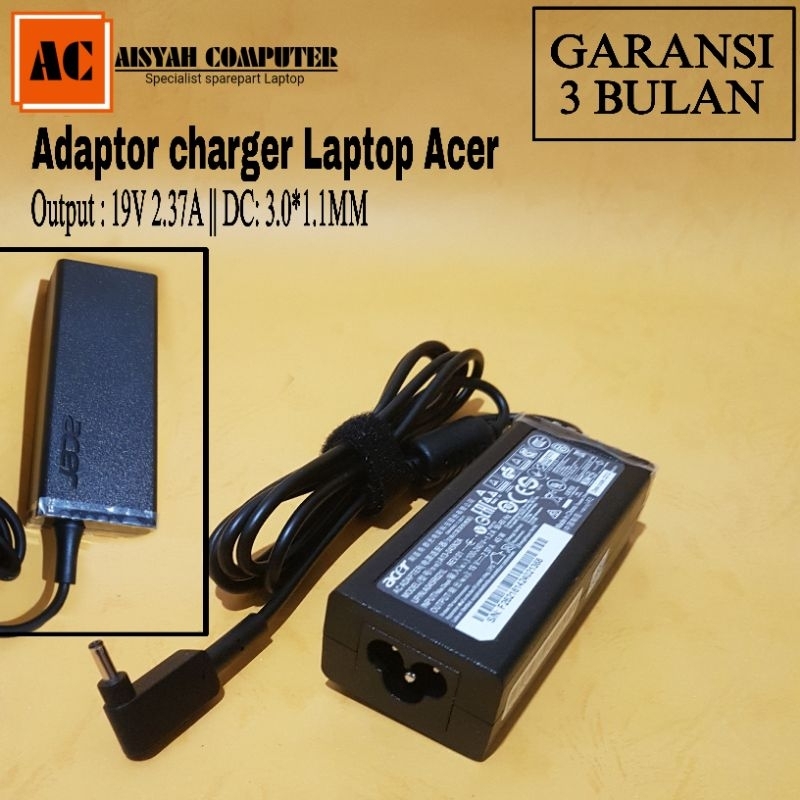 Adaptor Charger original for Laptop Acer Aspire 5 A514-52 A514-54 A514-54K - 19V 2.37A 45W