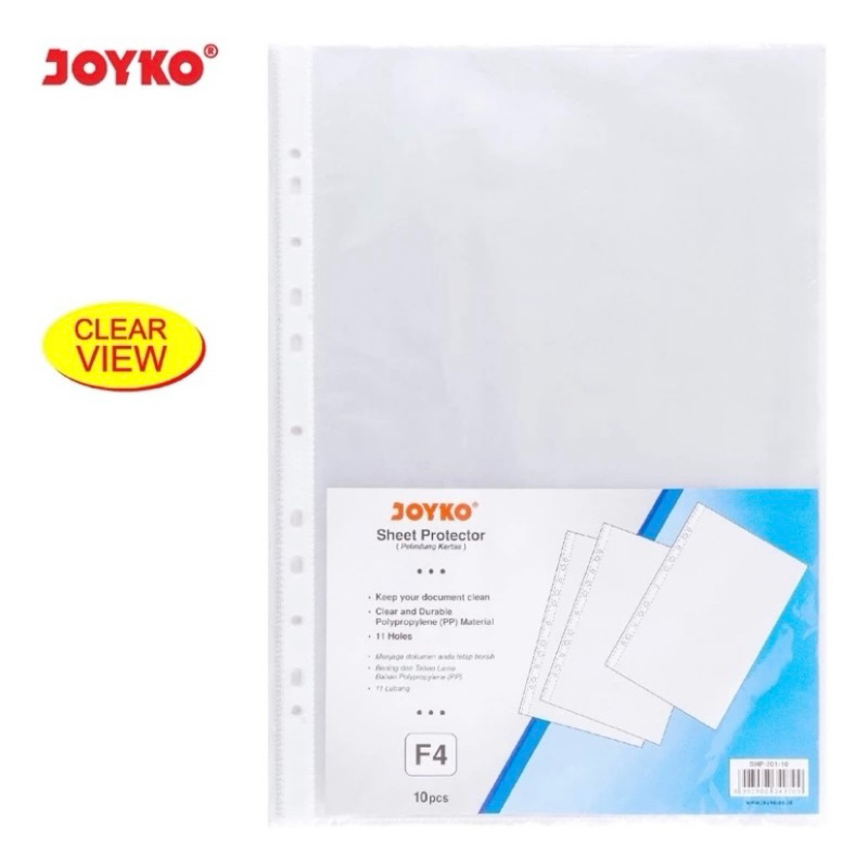 

JOYKO SHEET PROTECTOR F4 / File Pelindung Kertas