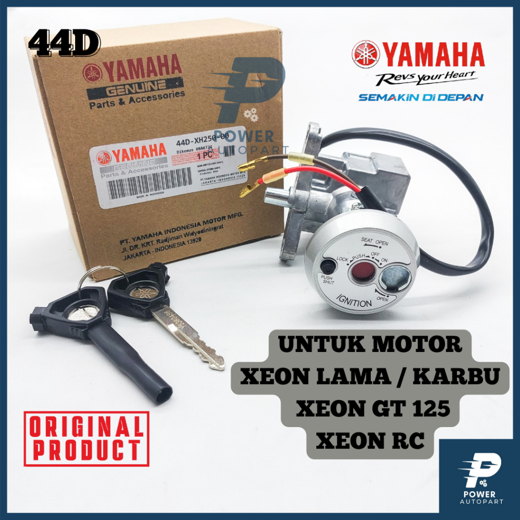 KUNCI KONTAK ORIGINAL 44D KUNCI MOTOR XEON LAMA, XEON KARBU, XEON GT 125, XEON RC - 44D