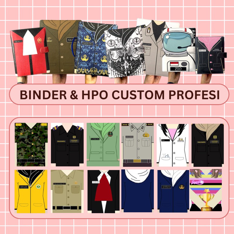 

BINDER &HPO PROFESI CUSTOM A6/A5/B5 (FREE KERTAS DAN PULPEN)