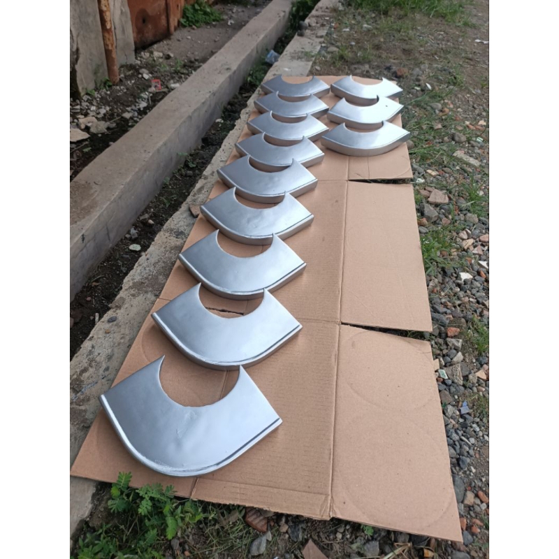 Hook meja billiard 7feet dan 8feet finising cat powder coating silver 1set ( isi 4bj ) / sudut besi 