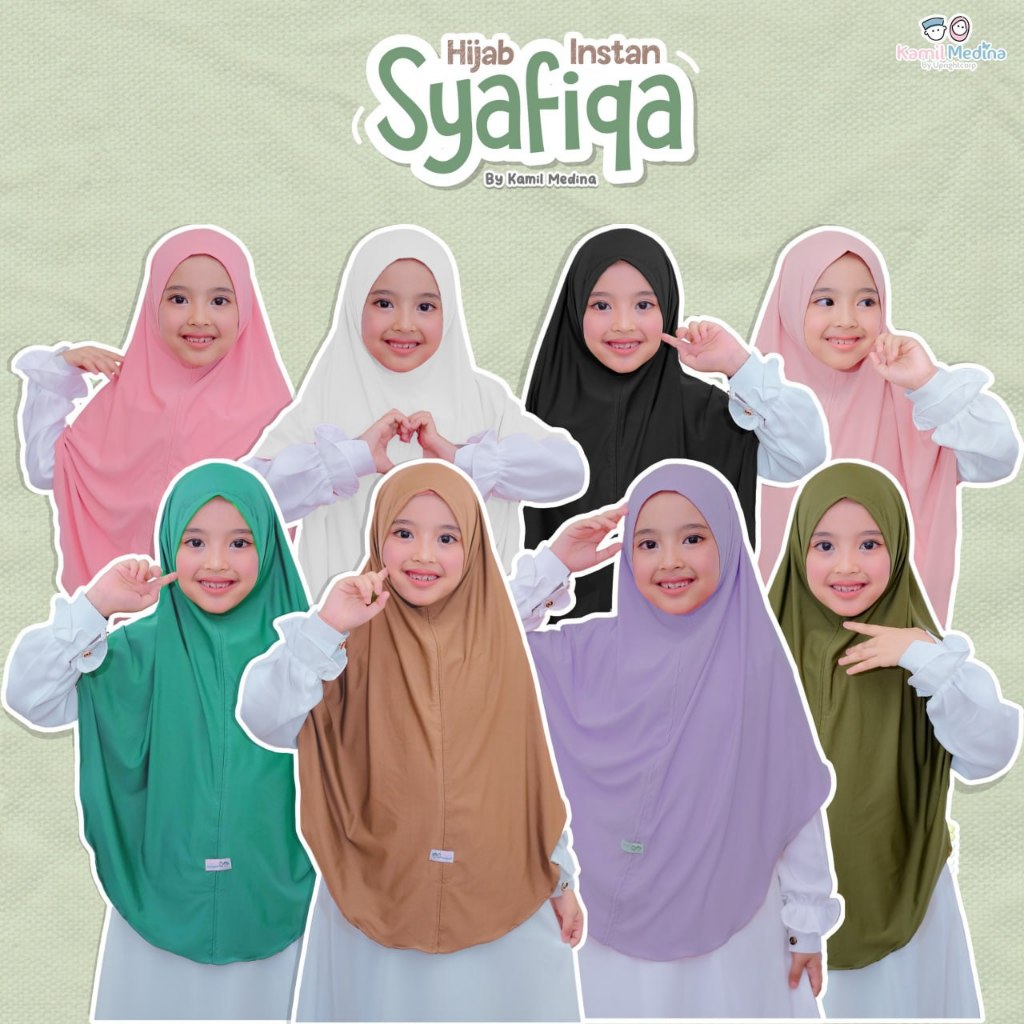 Hijab Instan Anak Syafiqa Kamil Medina