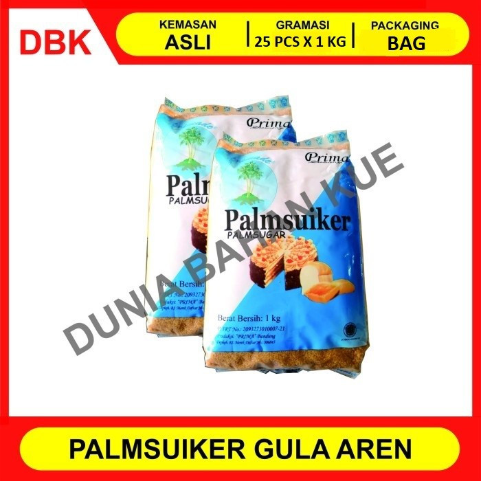 

(KHUSUS GOSEND/INSTANT) PALM SUIKER 1 KG - 1 BAG 25 PCS / PALM SUGAR PRIMA