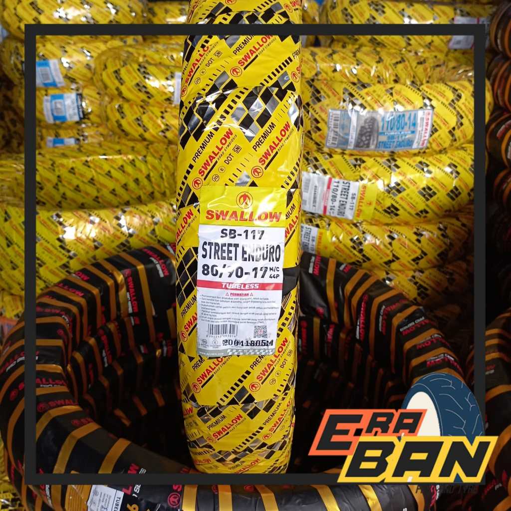 BAN LUAR SWALLOW SB 117 STREET ENDURO 80 90 RING 17 TUBELESS