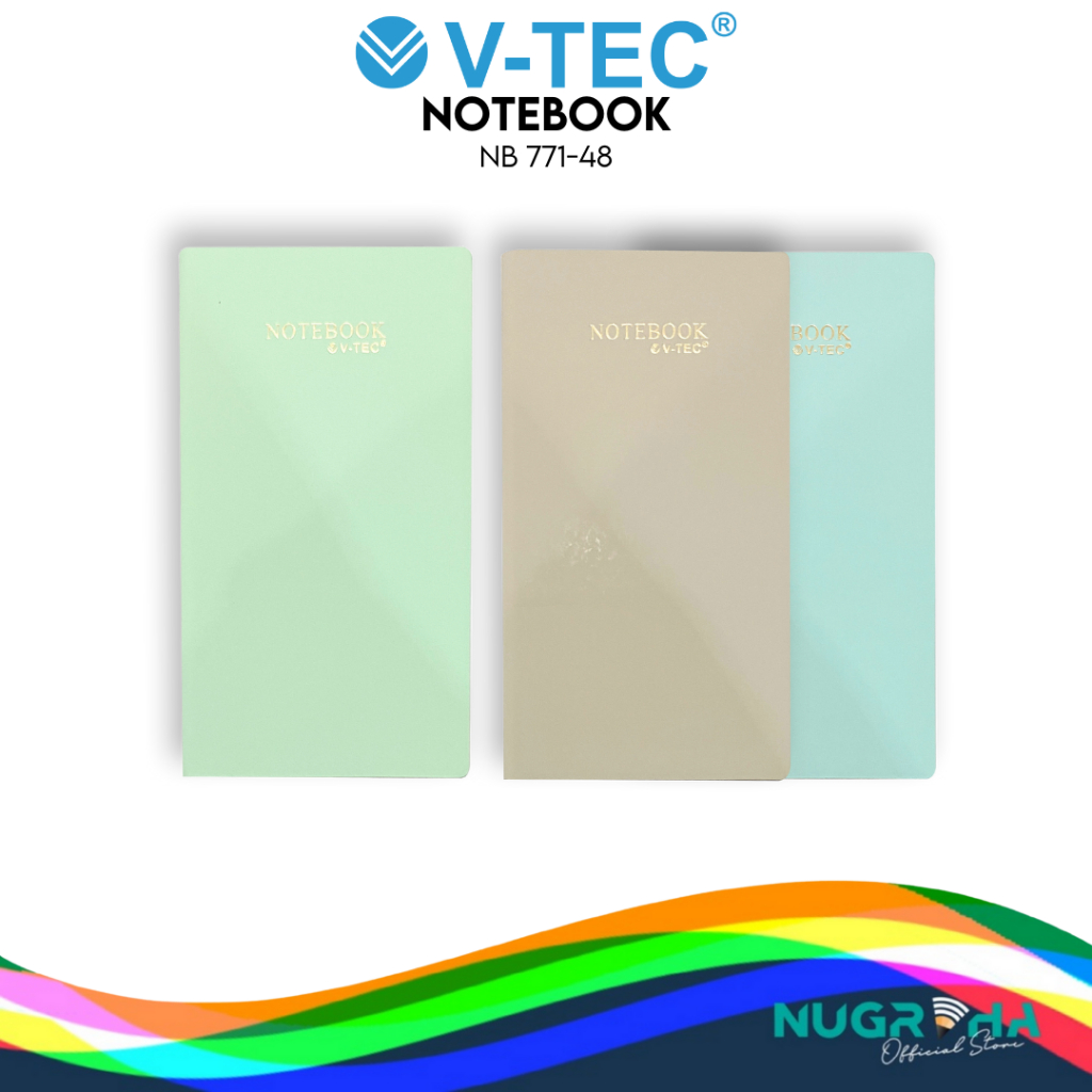 

V-TEC NB 771-48 NOTEBOOK BUKU CATATAN AGENDA HARD COVER 100 Lembar
