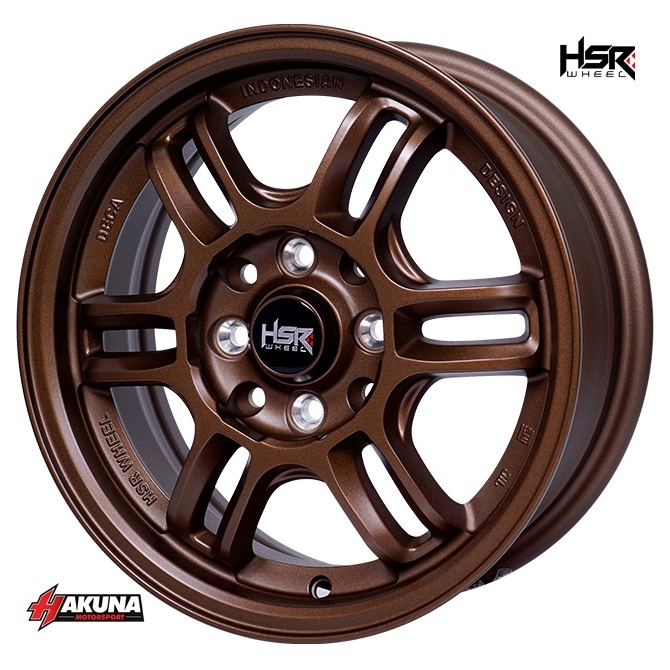 Velg Mobil RPF1 HSR AERI R14 Lubang 4 Buat Xenia,Brio,Ayla,Picanto