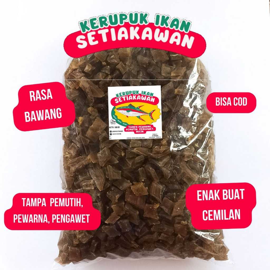 

[1KG] Kerupuk Tahu Mentah Setiakawan - Tradisional dan Bebas Pemutih, Pewarna, Pengawet