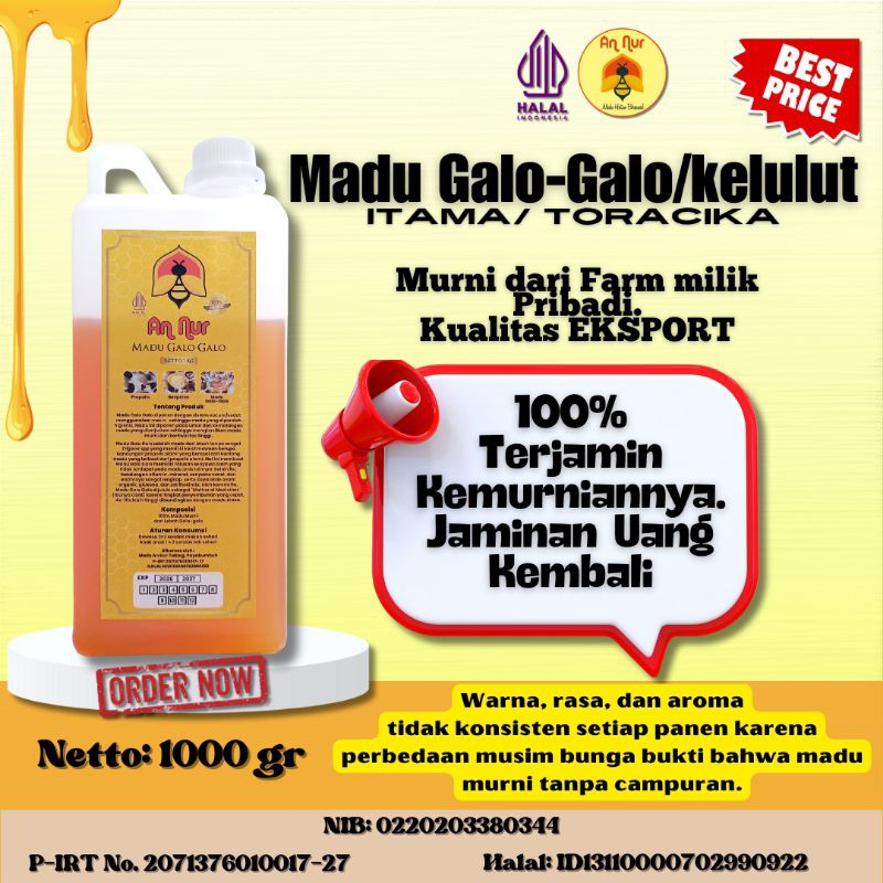 

Madu Galo-Galo, kelulut, thoracika itama