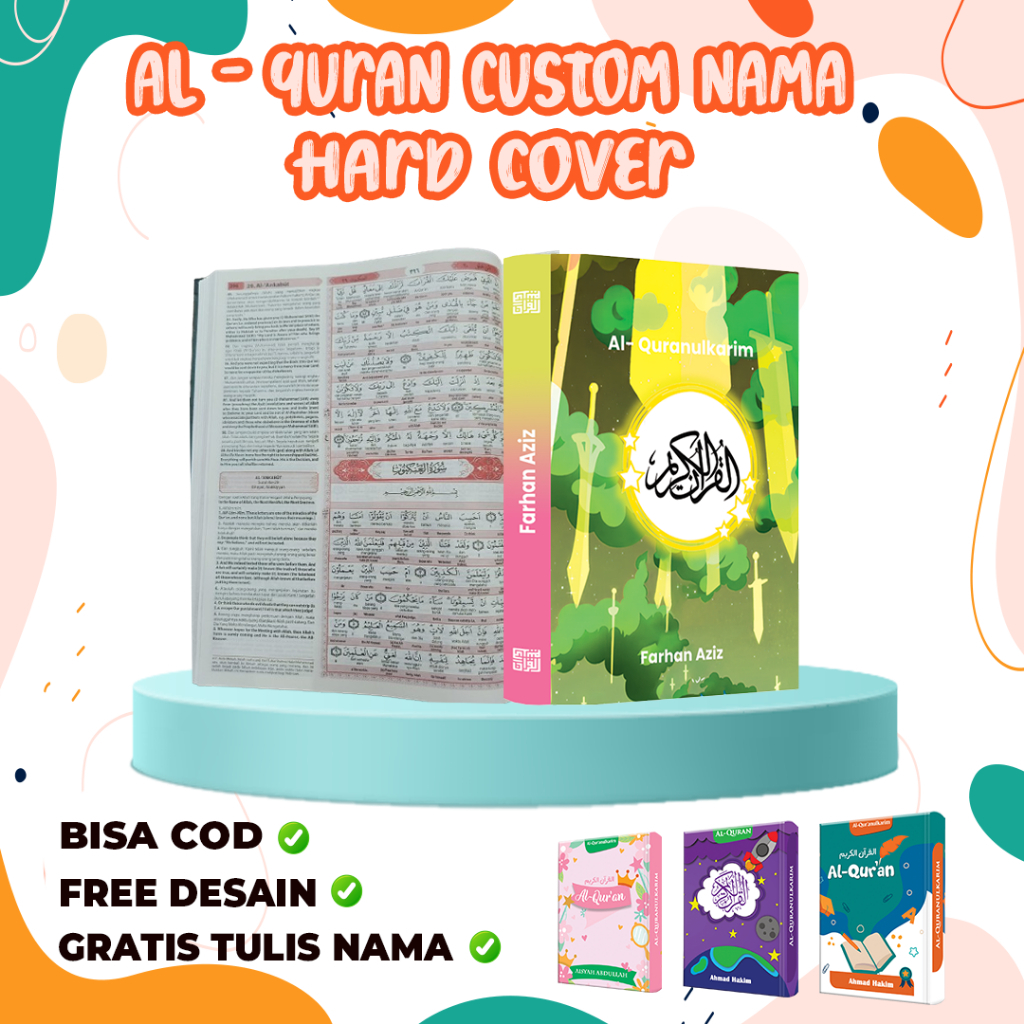 Al Quran Custom Nama Perkata Inggris Al Quran Terjemahan Inggris Perkata Indonesia Ukuran A4