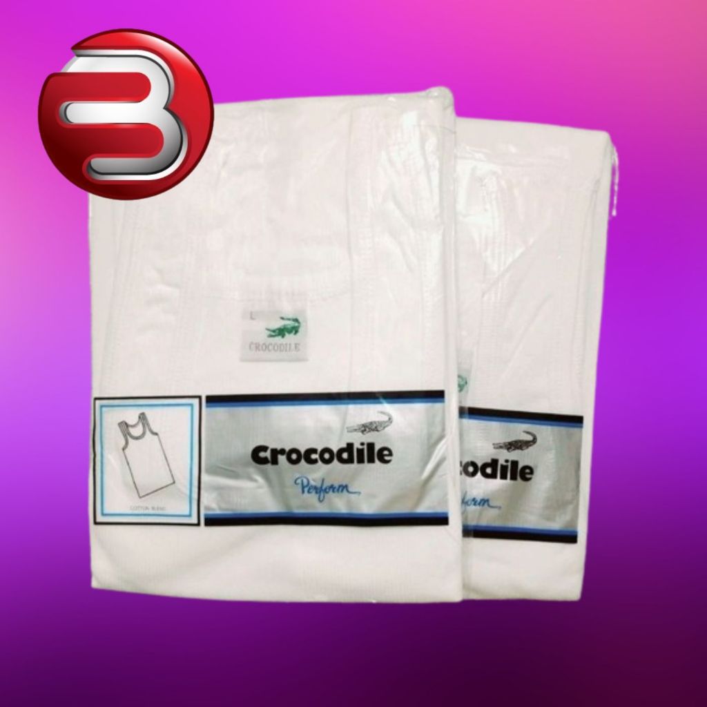 BARAKOO-SINGLET CROCODILE PRIA SALUR, ART 801V - Singlet pria salur CROCODILE 801V