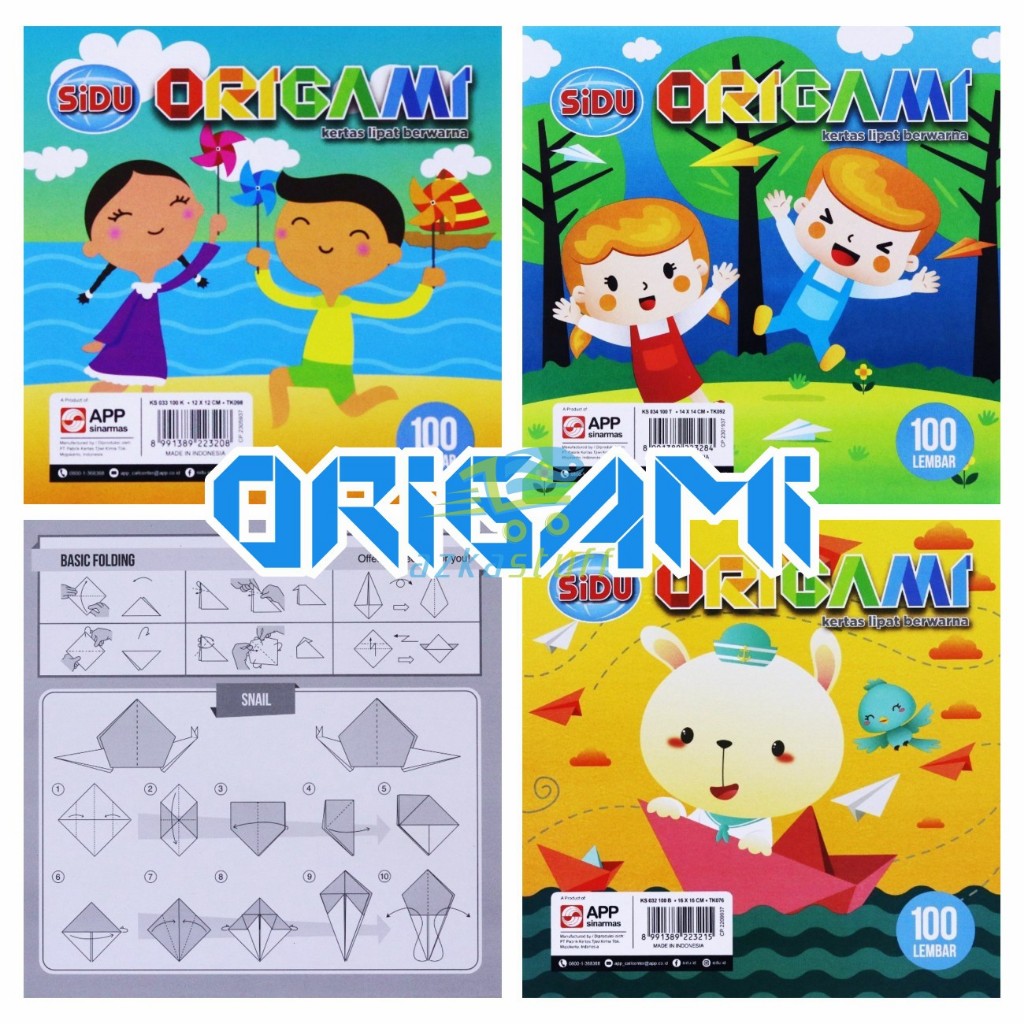 

Kertas Origami Sidu isi 100 - origami sidu