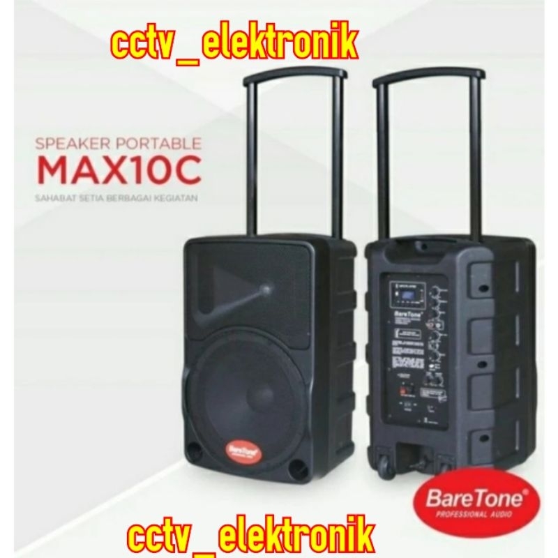 BARETONE SPEAKER PORTABLE MAX 10 C TWS SPEAKER BARETONE PORTABLE RESMI BLUTOOTH