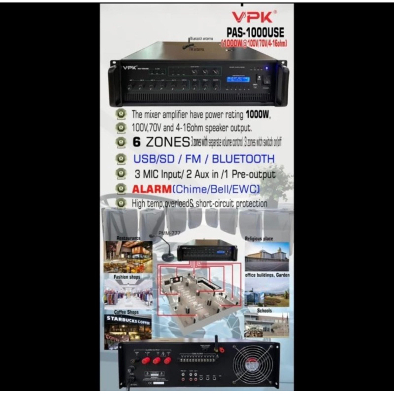 AMPLIFIER VPK PAS 850USE ORIGINAL 850 WATT vpk pas 850 use