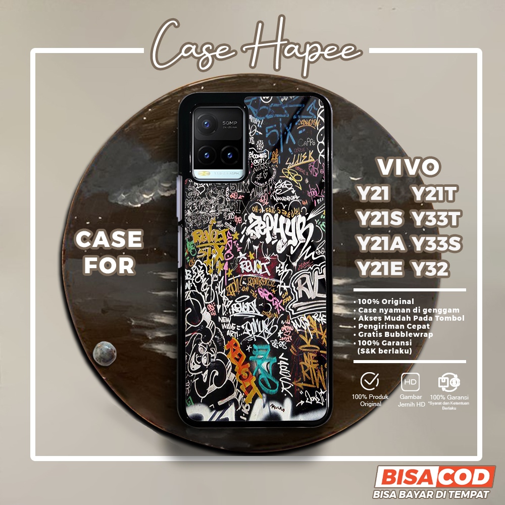 Case Vivo Y21 Y21S Y21A Y21E Y33S Casing Vivo Y21 Y21S Y21A Y21E Y33S [GRFY] Casehapee Case Glossy C