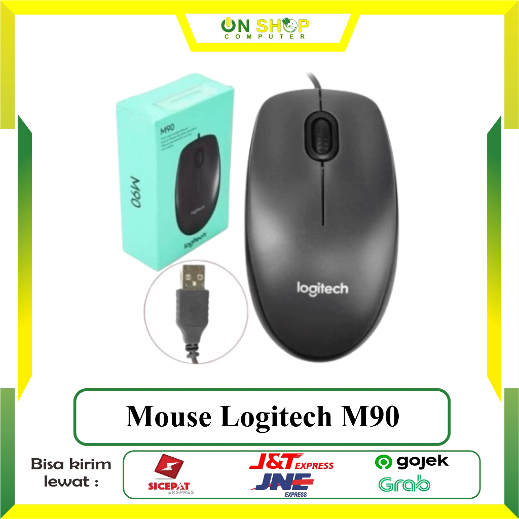 Mouse Kabel LOGITECH M90 Mouse Usb Logitech hitam M90