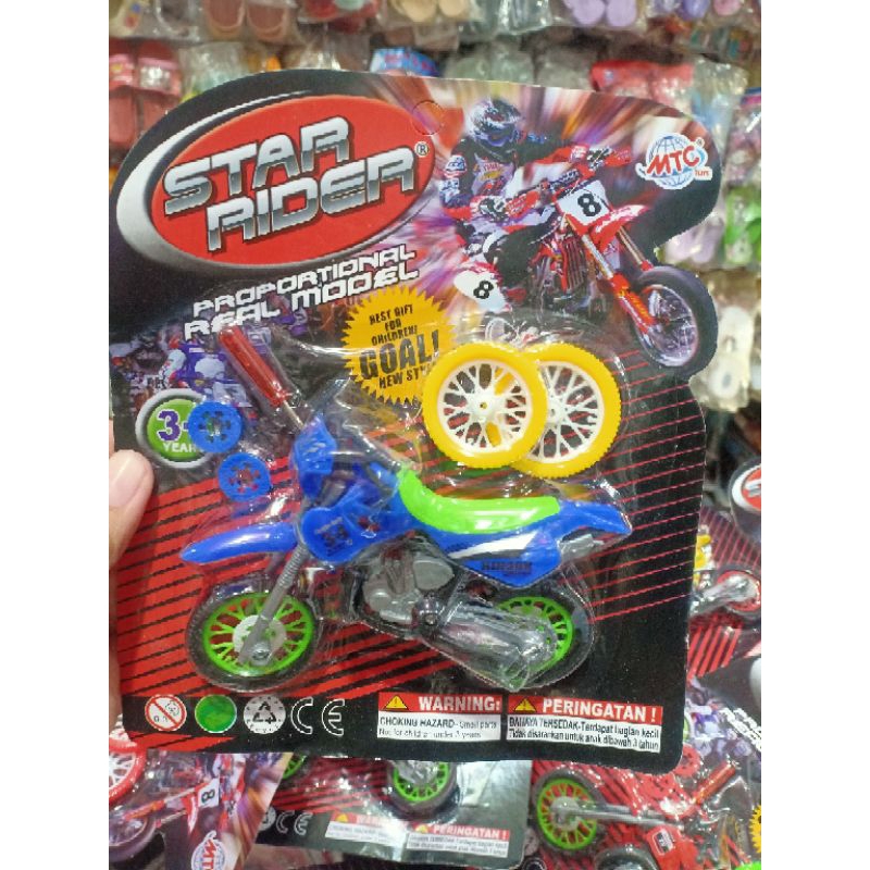 mainan motor cross anak mini Honda cros trail  murah