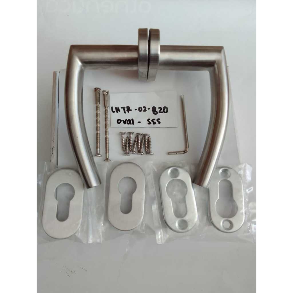 HANDLE PINTU OVAL LAVER HANDLE OVAL LHTR-02-820 OVAL SS HANDLE PINTU LENGKUNG KUNCI PINTU SWING