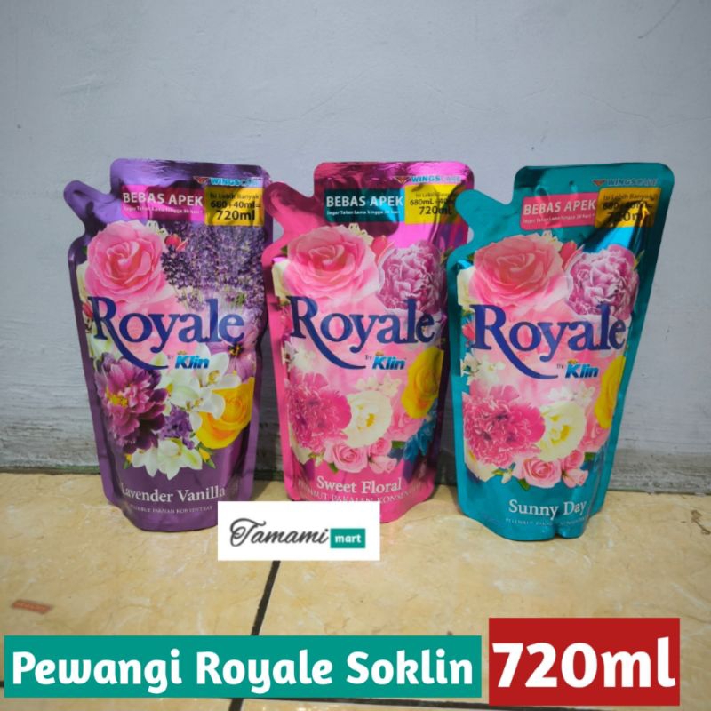 pewangi Royale Soklin parfume kemasan 650ml 720ml 750ml promo murah pewangi pakaian