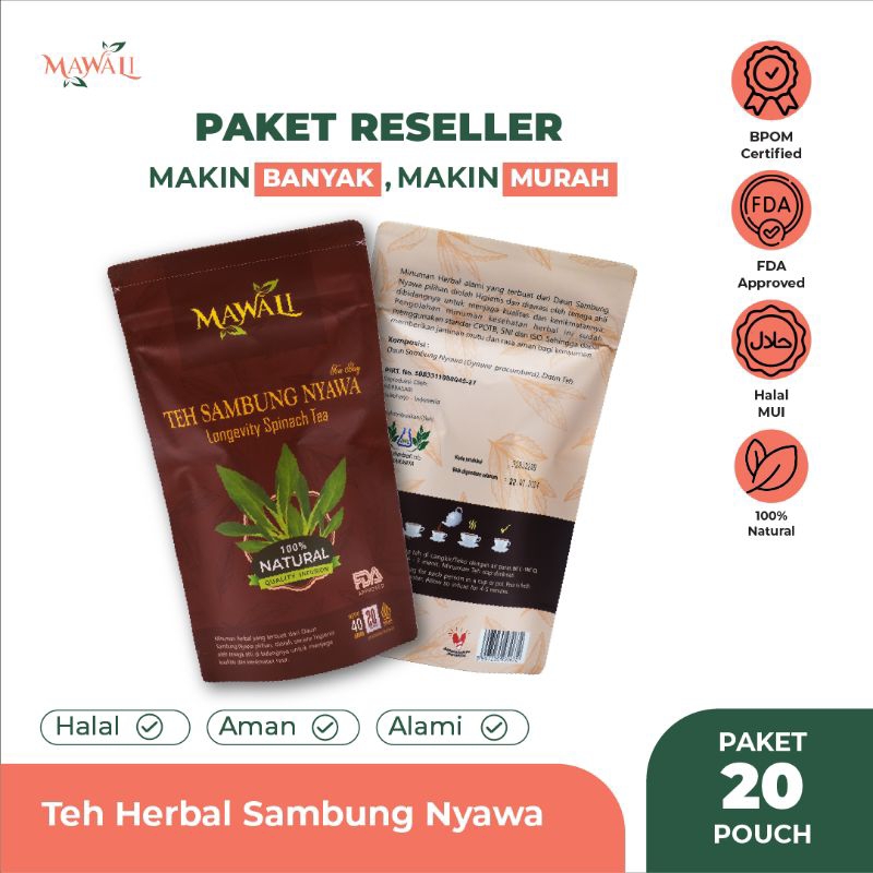 

PAKET RESELLER 20 Pouch Mawali Sambung Nyawa Alami