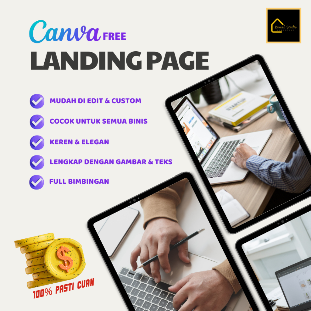Jasa Pembuatan Landing Page Berbasis Canva Free