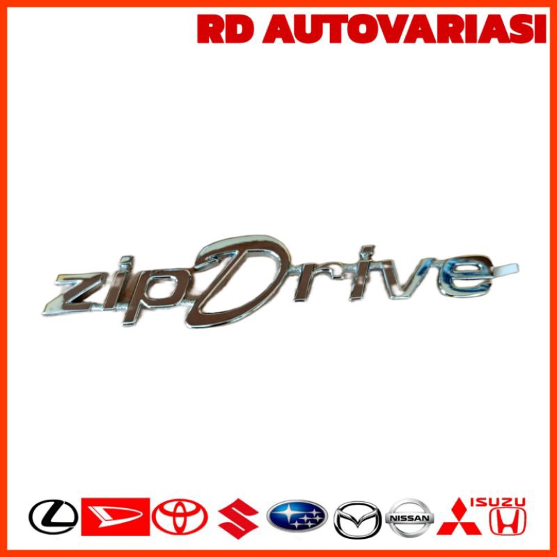 Emblem Tulisan zipDrive Kia Visto 2000-2015 Original // Emblem Logo Tulisan zipDrive Original Kia