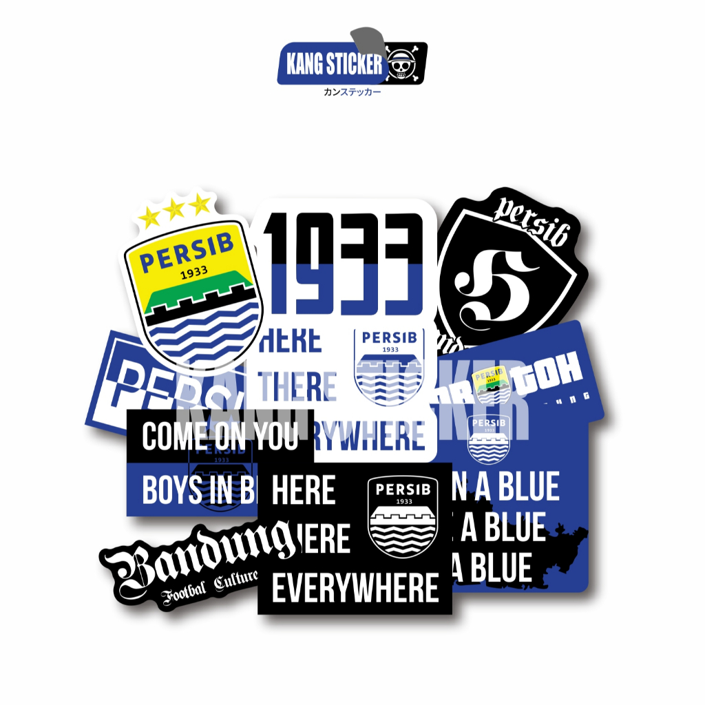 

STICKER PACK PERSIB BANDUNG [10 pcs] Waterproof