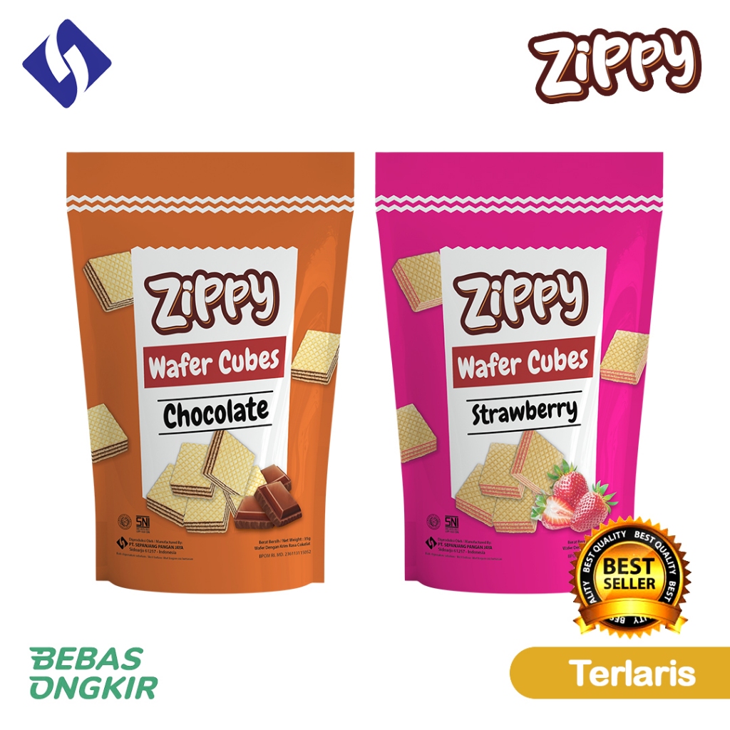 

Zippy Wafer Pouch Cokelat dan Strawberry 35 gr