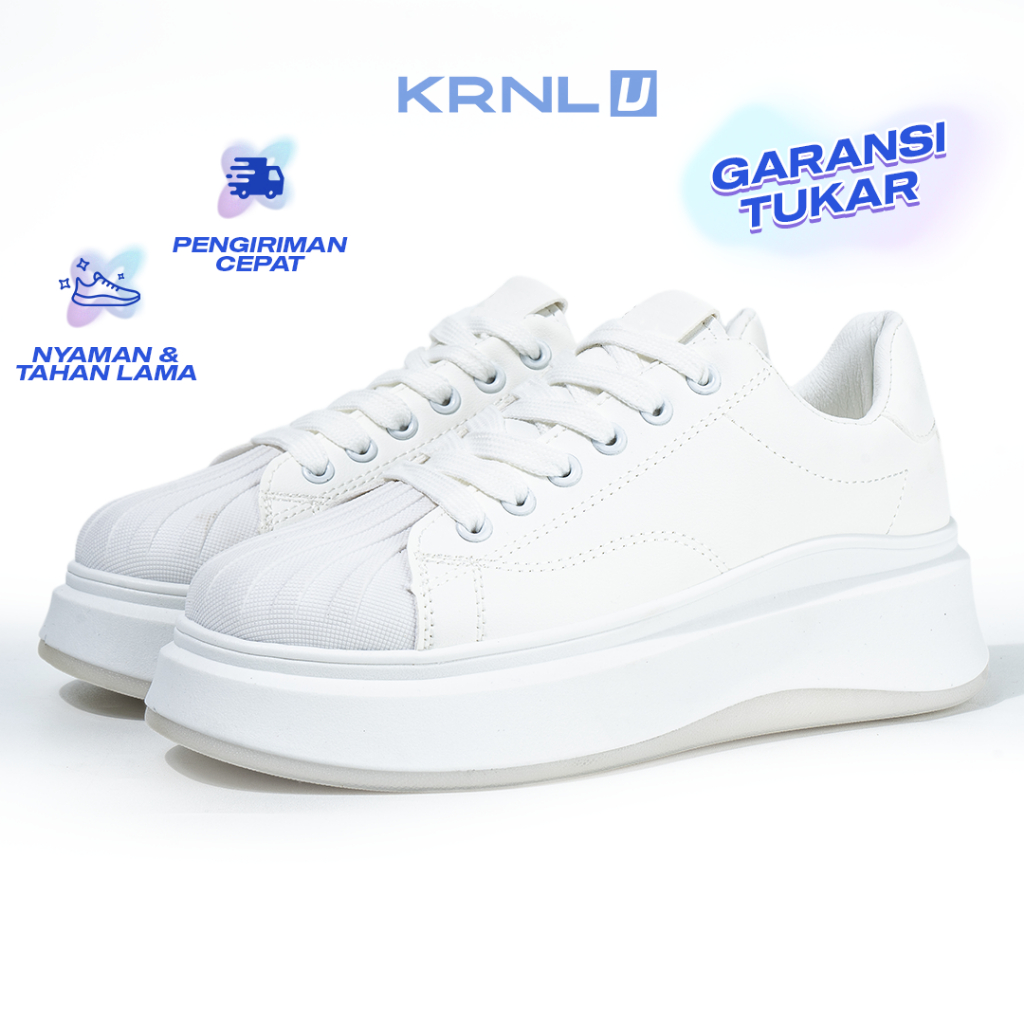 KRONIKEL Gaeul Sepatu Sneakers Wanita Hitam Krnl U