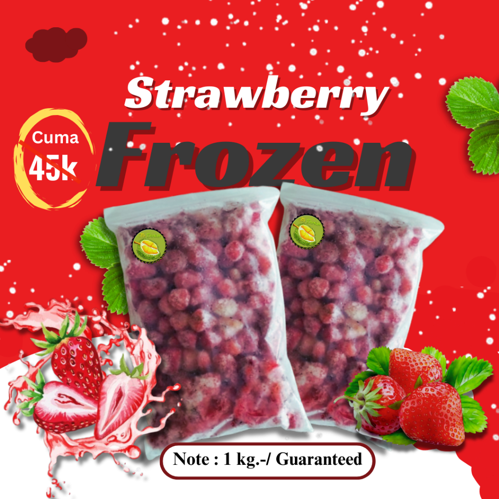 

strawberry frozen 1 kg II Buah pilihan terbaik dari ciwiday bandung II LANGSUNG KIRIM