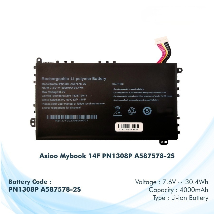 BATERAI AXIOO MYBOOK 14F PN1308P A587578-2S