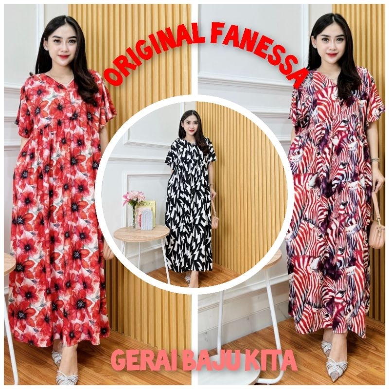 BELLA DRESS BY FANESSA/DRESS FANESSA HOMEDRESS/DASTER RAYON VISCOSE/DASTER KEKINIAN/DASTER GEMES/DAS