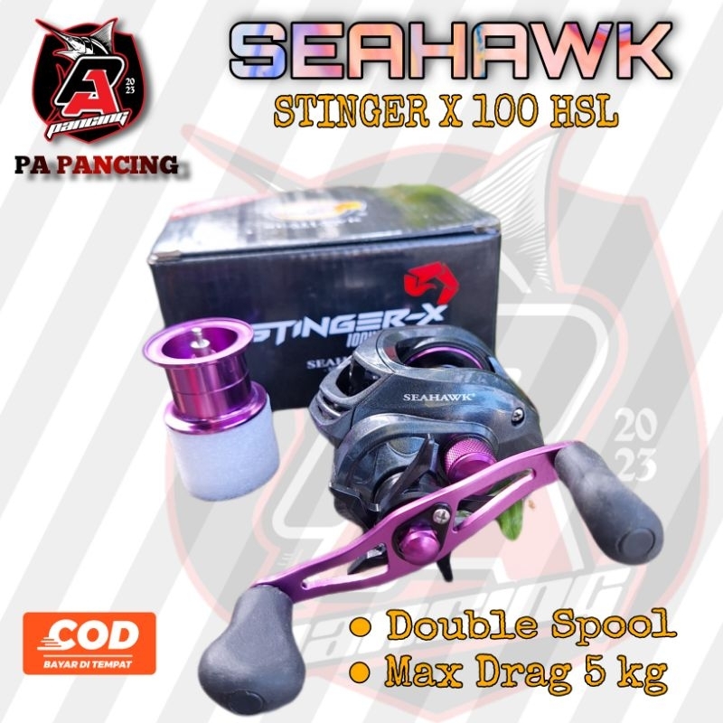 REEL BC SEAHAWK STINGER X 100HSL DOUBLE SPOOL