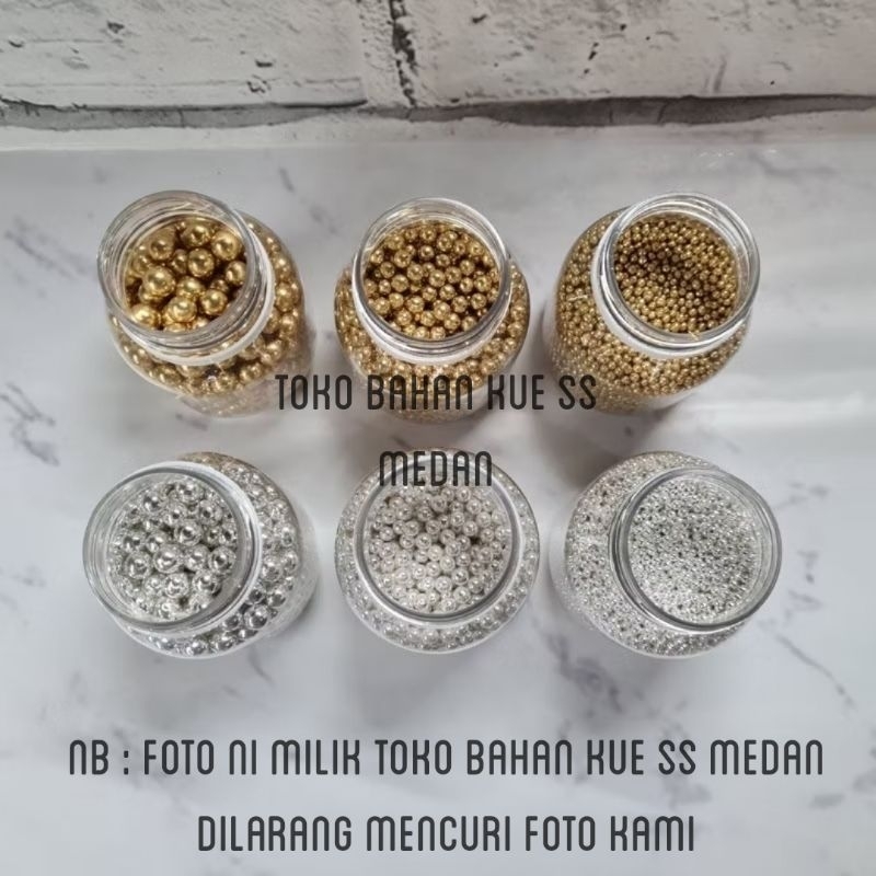 

Sprinkle METALIC GOLD & SILVER [REPACK 10GRAM]