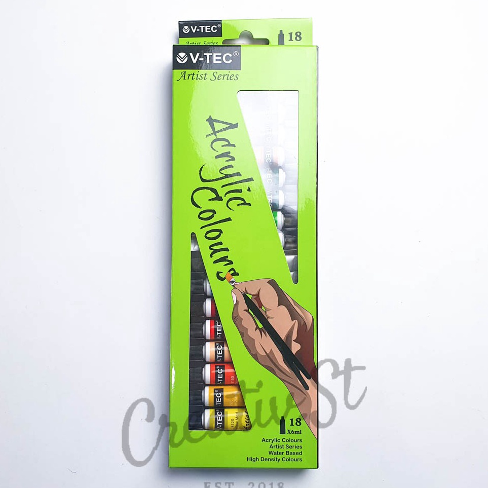 

KODE K17T Vtec Acrylic 18 Warna Cat Akrilik Vtec Set Paint 6 ml