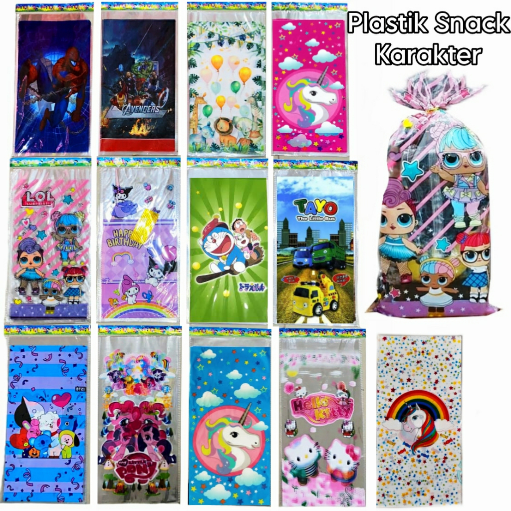 

Plastik Souvenir / Kado LARGE Aneka Karakter