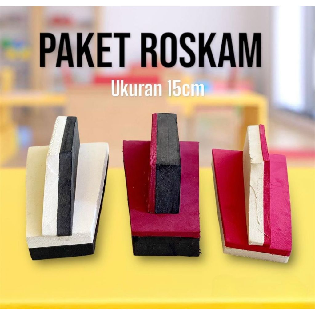 ROSKAM ACIAN UK 15CM TEBAL 1,5CM 2CM DAN 2,5CM / ROSKAM ACIAN PENGHALUS ROSKAM ACIAN PENGGOSOK ROSKA