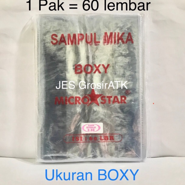 

KODE M88S PAK Sampul Buku Plastik Mika BOXY 6 lembar