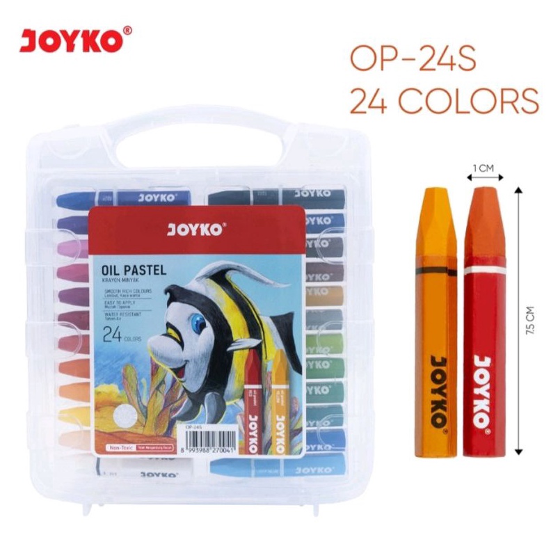 

KODE V86N Crayon Krayon Minyak Joyko Oil Pastel 24S