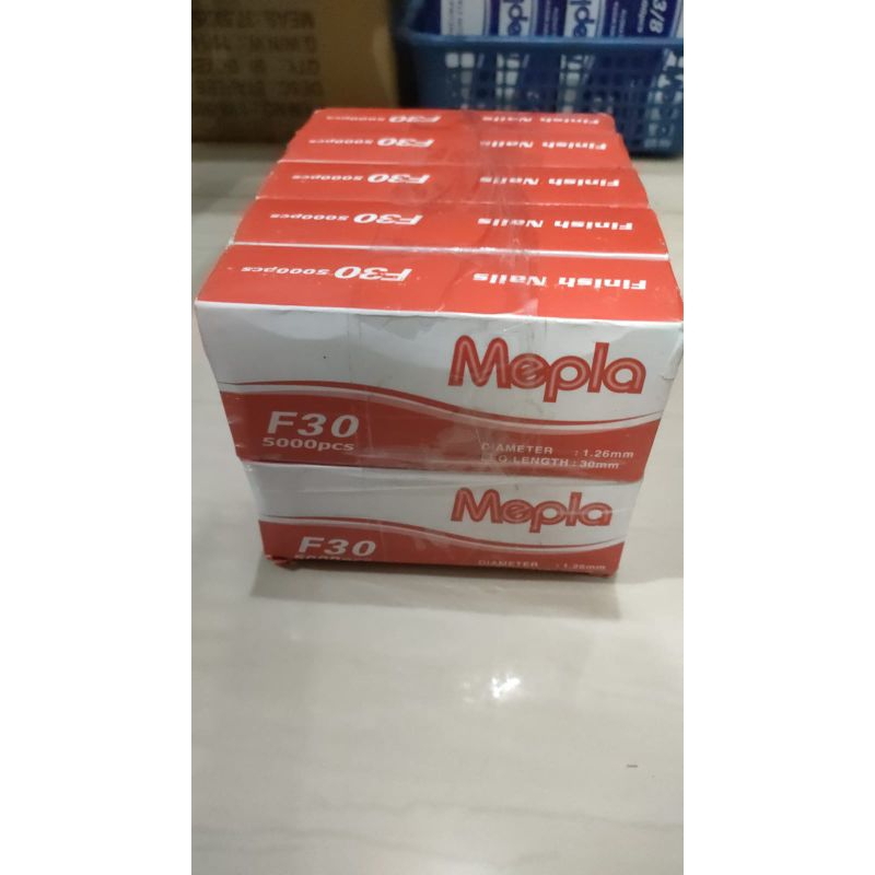 

Mepla F30 Isi Staples Air Gun Nailer 30mm Refill Paku Tembak 5000Pcs Anak Hekter Tembak Angin Stapler