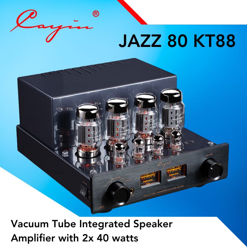 Amplifier Cayin Jazz80 / Jazz-80 / Jazz 80 Vacuum Tube Integrated Speaker Amplifier with 2x 40 watts