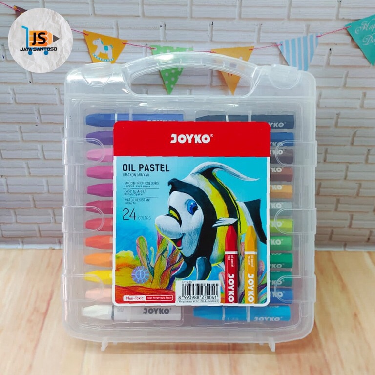 

KODE J29A Krayon Crayon TiTi JOYKO 24 Warna Oil Pastel OP24S