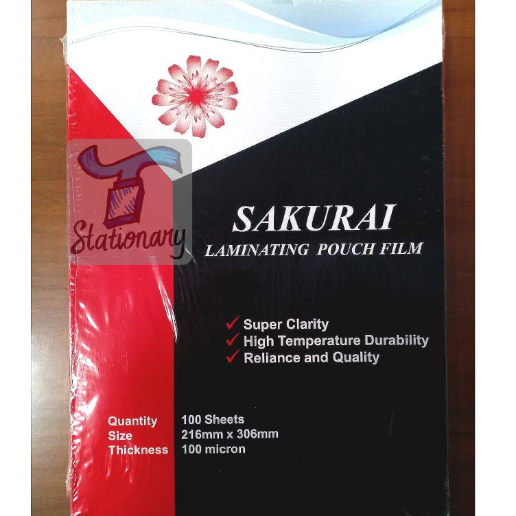 

KODE N74I Plastik Laminating Sakurai A4 216 x 36cm